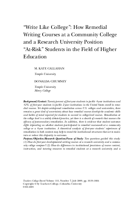 (PDF) Write Like College