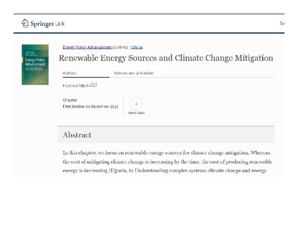 (PDF) Renewable Energy Sources and Climate Change Mitigation