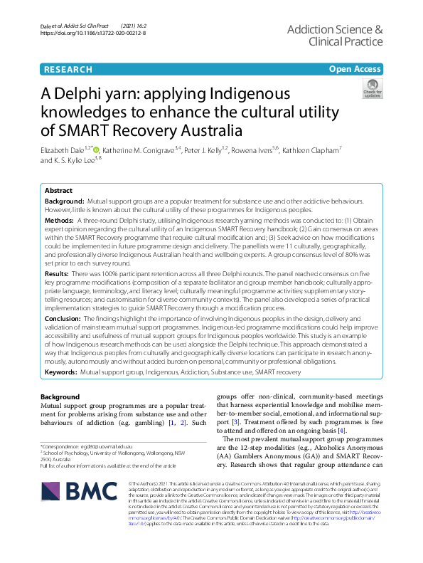 (PDF) A Delphi yarn: applying Indigenous knowledges to enhance the ...