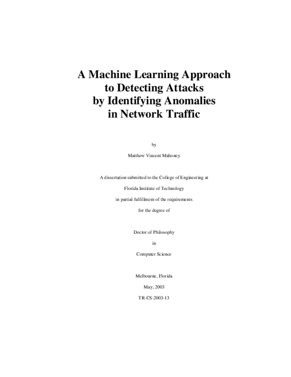 (PDF) A machine learning approach to detecting attacks by identifying ...