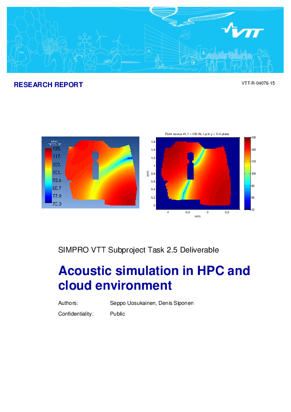 (PDF) Acoustic simulation in HPC and cloud environment | Seppo ...