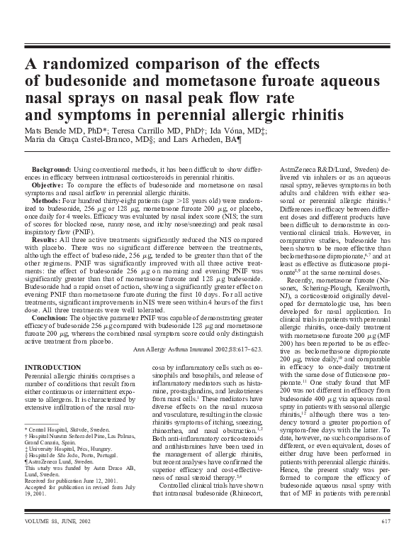 (PDF) A randomized comparison of the effects of budesonide and ...