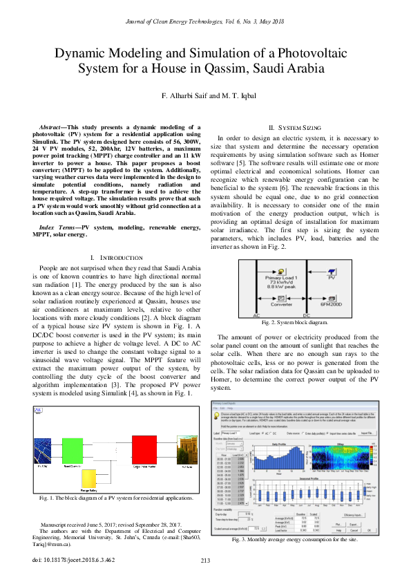 (PDF) Dynamic Modeling and Simulation of a Photovoltaic System for a ...