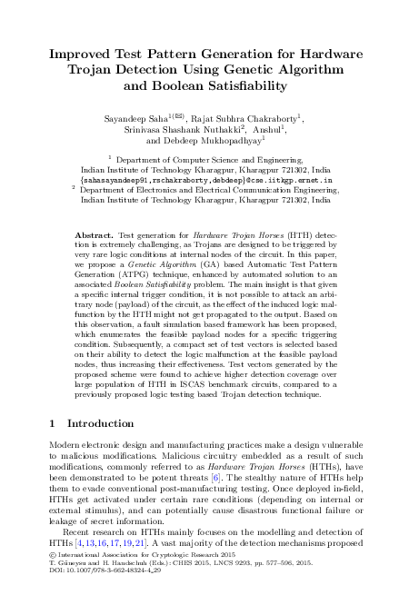 (PDF) Improved Test Pattern Generation for Hardware Trojan Detection ...