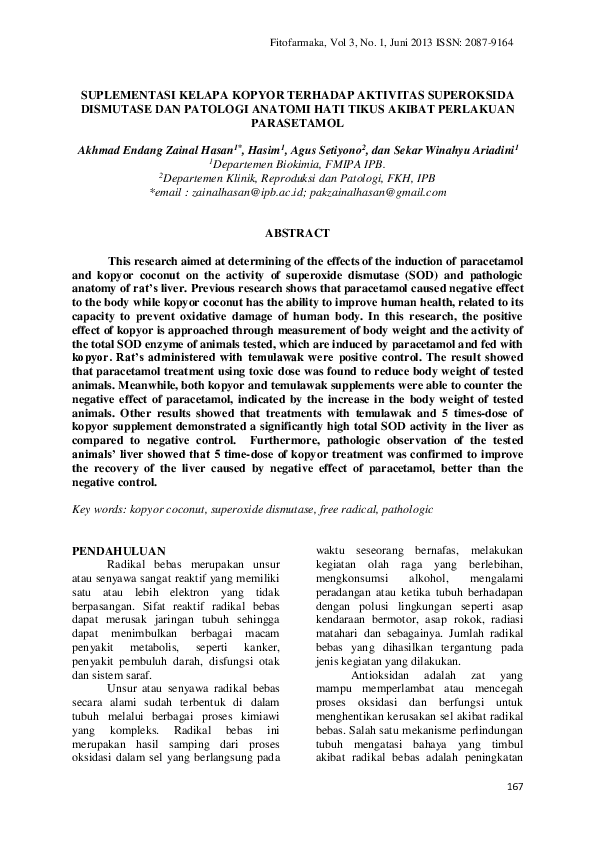 (PDF) Suplementasi Kelapa Kopyor Terhadap Aktivitas Superoksida ...