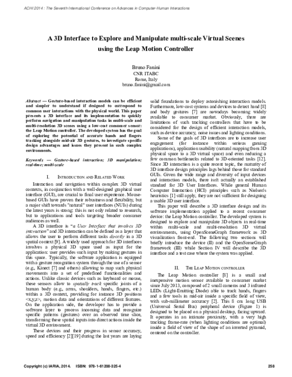 (PDF) A 3 D Interface to Explore and Manipulate multi-scale Virtual ...