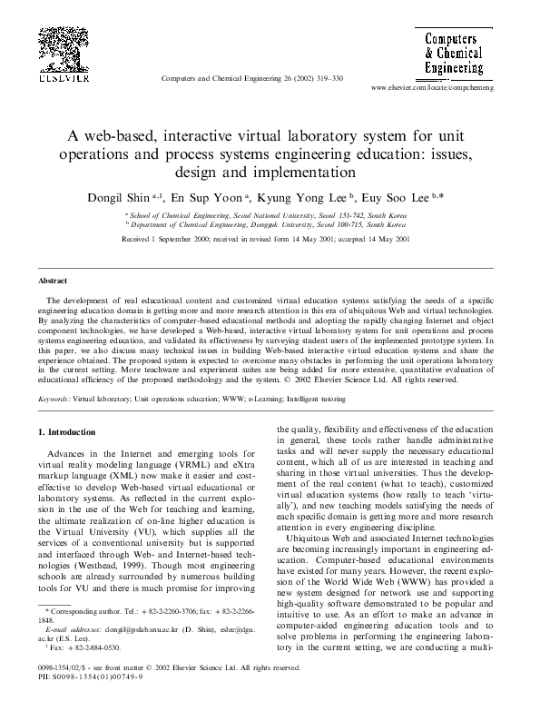 (PDF) A web-based, interactive virtual laboratory system for unit ...