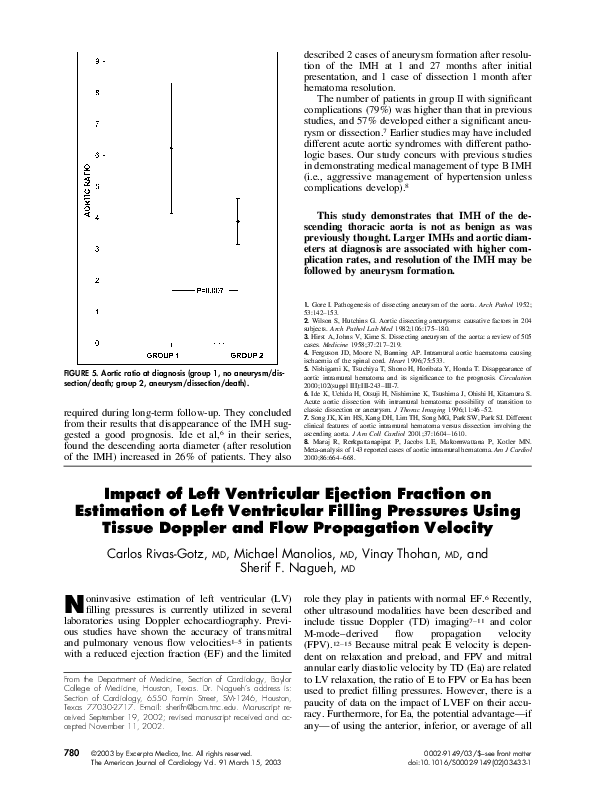 (PDF) Impact of Left Ventricular Ejection Fraction on Estimation of ...