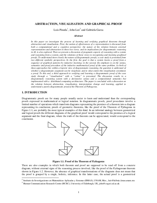 (PDF) Abstraction, Visualisation And Graphical Proof