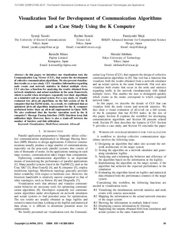 (PDF) Visualization Tool for Development of Communication Algorithms ...