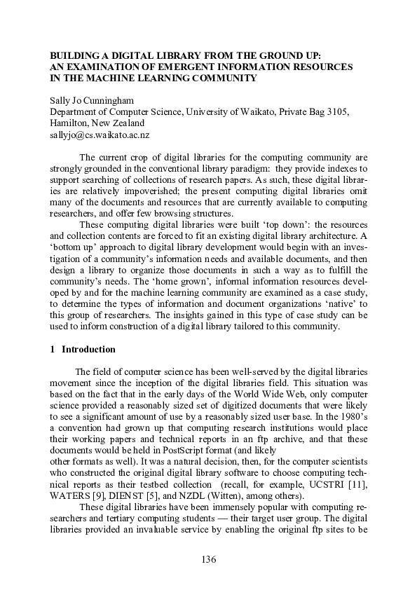(PDF) Building a digital library from the ground up: An examination of ...