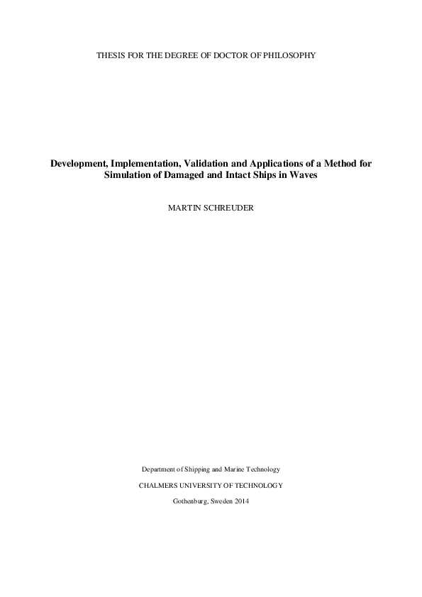 (PDF) Development, Implementation, Validation and Applications of a ...