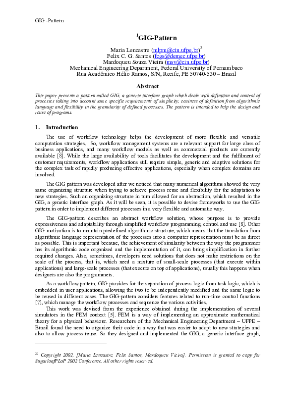 (PDF) GIG-Pattern 1 GIG-Pattern