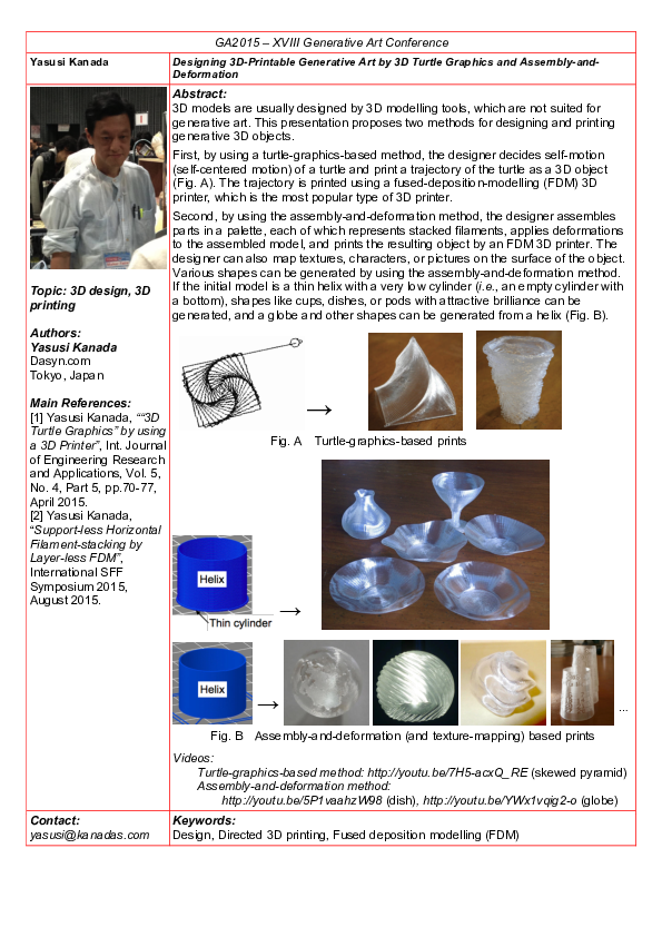 PDF Designing 3D Printable Generative Art By 3D Turtle Graphics And pdf-designing-3d-printable-generative-art-by-3d-turtle-graphics-and