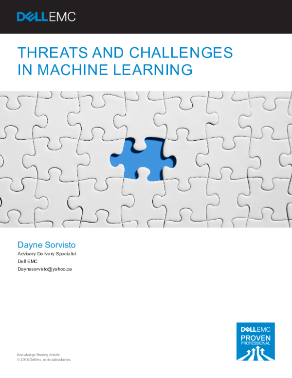 (PDF) Threats and Challenges in Machine Learning