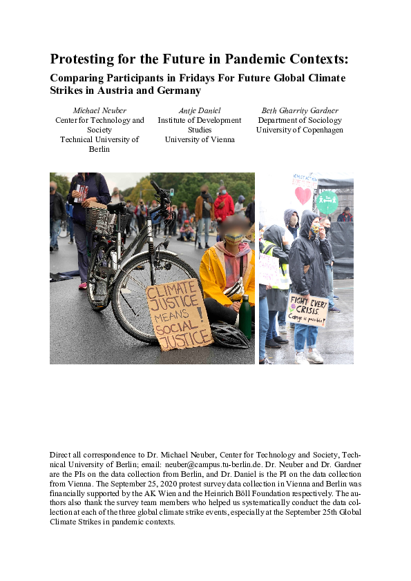 (PDF) Youth Protest Patterns in Covid-19 Contexts