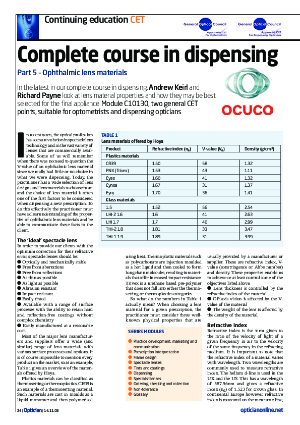 (PDF) Continuing education CET In the latest in our complete course in ...