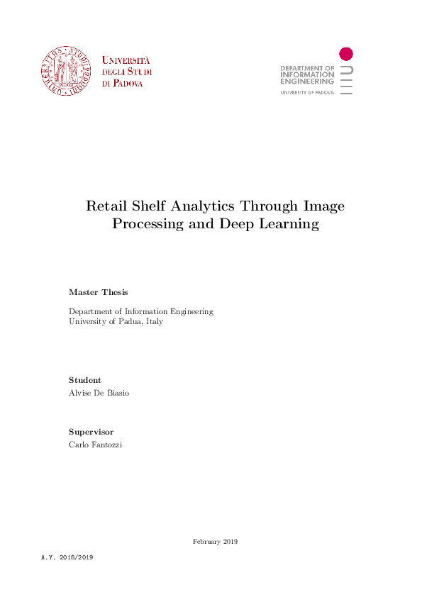 (PDF) Retail Shelf Analytics Through Image Processing and Deep Learning