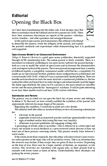 (PDF) Opening the Black Box