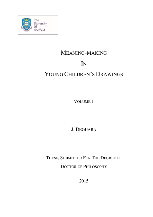(PDF) Meaning-making in young children's drawings