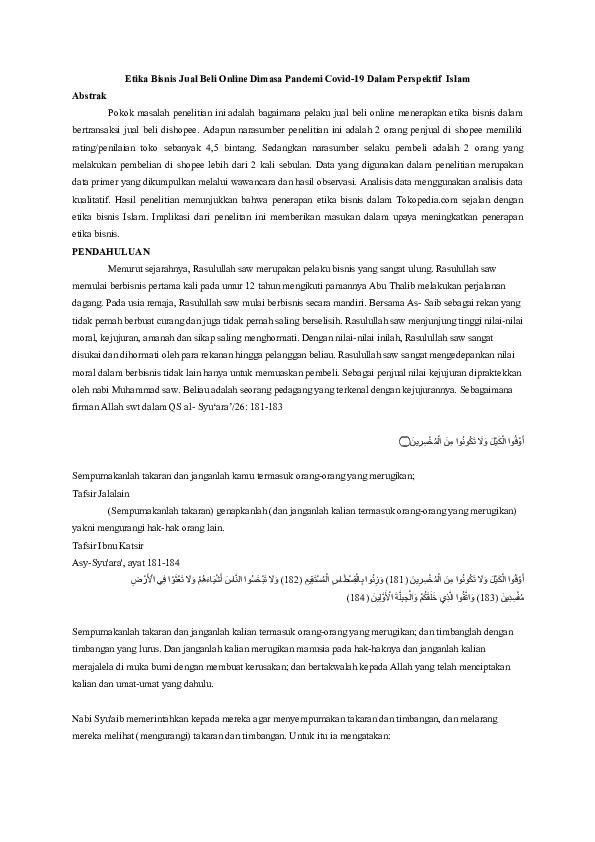 Etika Bisnis Jual Beli Online: Membangun Kepercayaan dan Kesuksesan di Era Digital