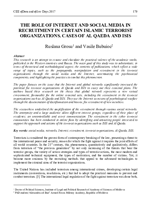 (PDF) The Role of Internet and Social Media in Recruitment in Certain ...