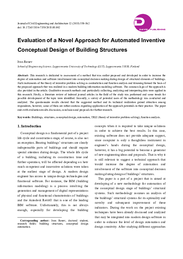 (PDF) Evaluation of a Novel Approach for Automated Inventive Conceptual ...