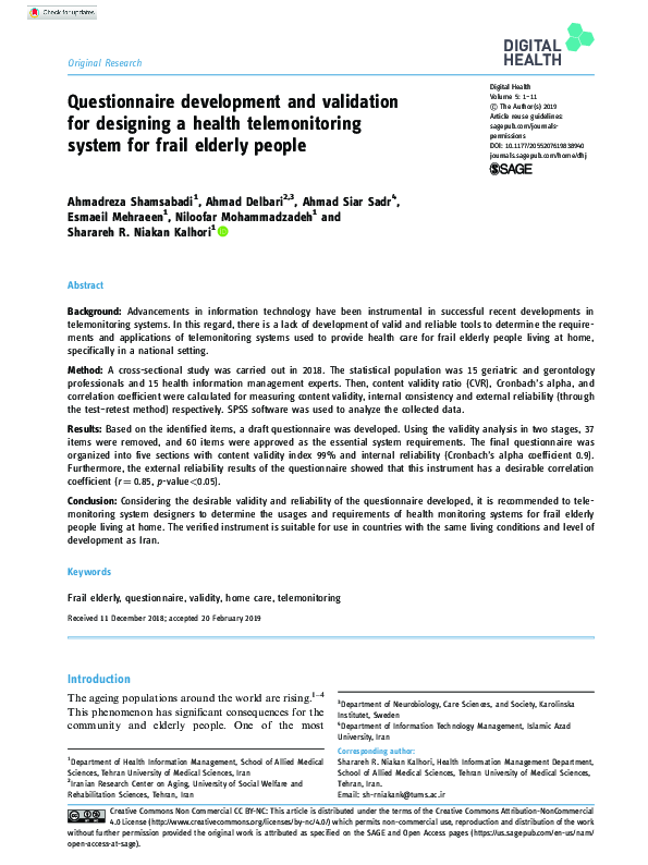 (PDF) Questionnaire development and validation for re-entry women in a ...