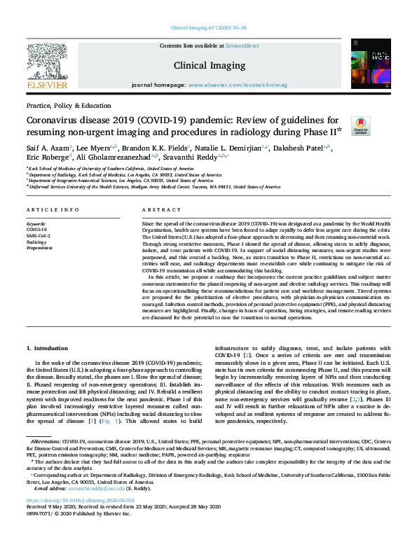 (PDF) Coronavirus disease 2019 (COVID-19) pandemic: Review of ...