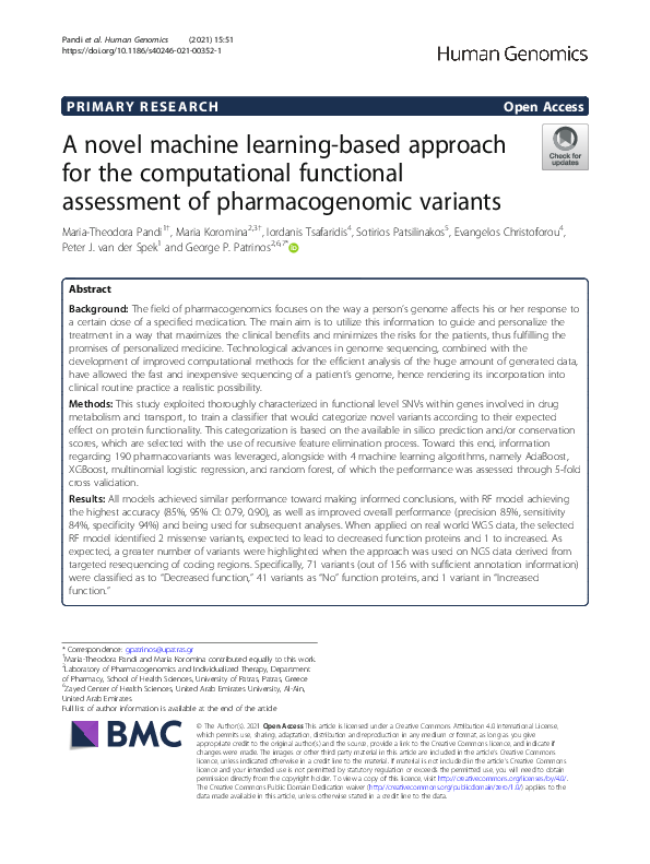 (PDF) A novel machine learning-based approach for the computational ...