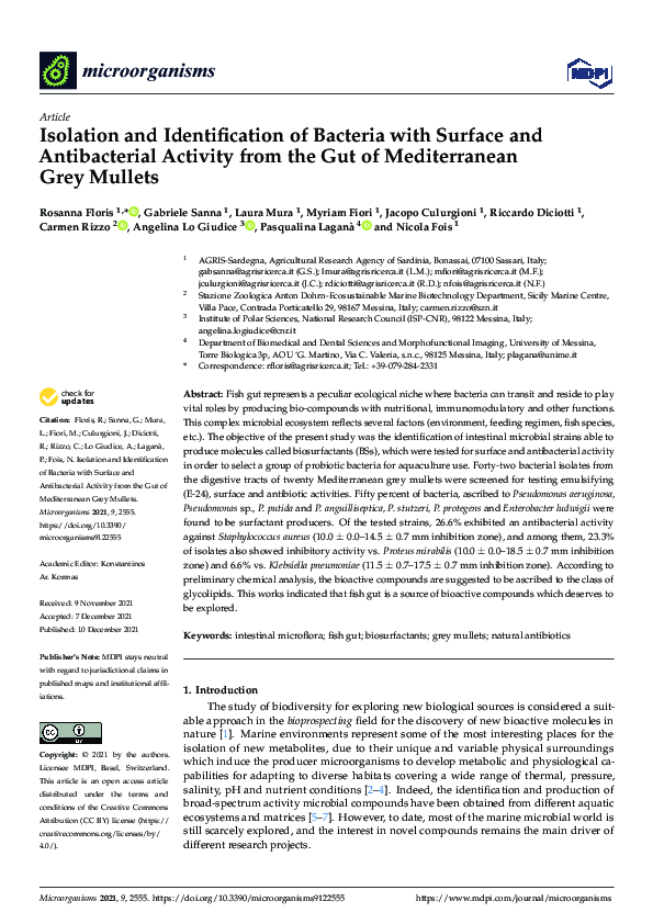 (PDF) Isolation and Identification of Bacteria with Surface and ...