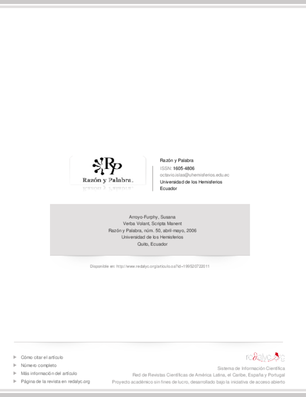 (PDF) Verba Volant, Scripta Manent