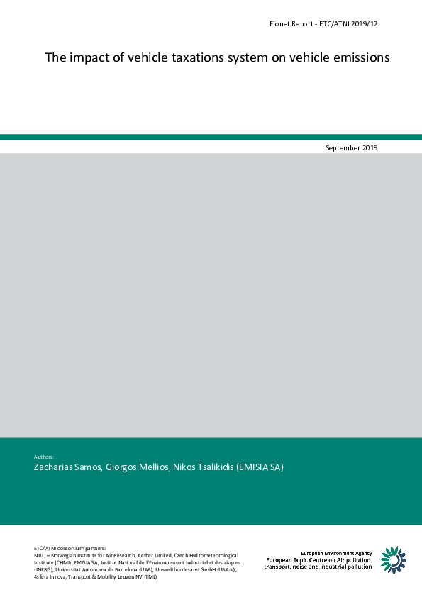 (PDF) The impact of vehicle taxations system on vehicle emissions