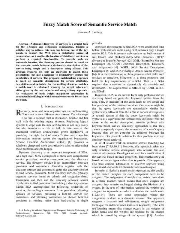 (PDF) Another Fuzzy Match Score of Semantic Service Match