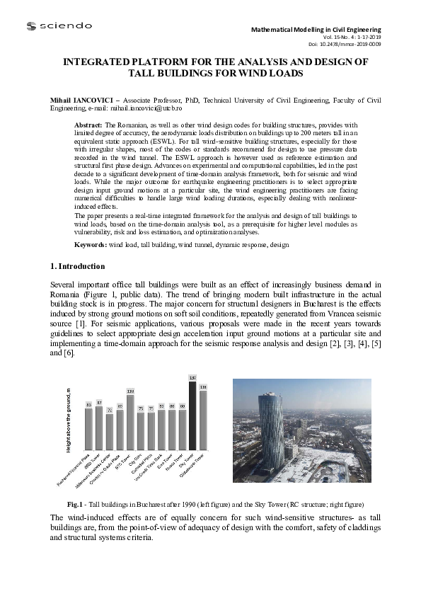 (PDF) Integrated Platform for the Analysis and Design of Tall Buildings ...