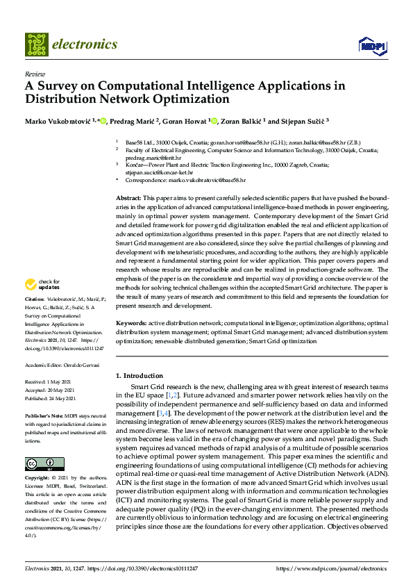 (PDF) A Survey on Computational Intelligence Applications in ...