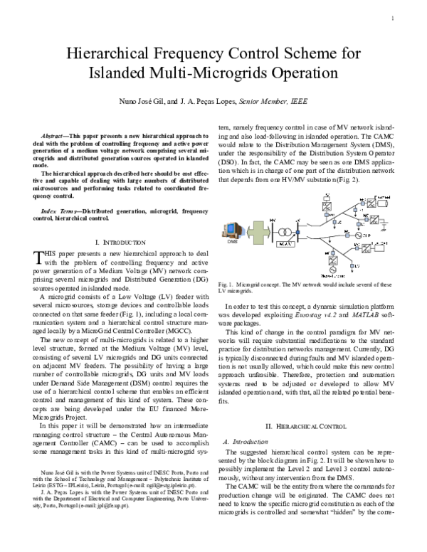 (PDF) Hierarchical Frequency Control Scheme for Islanded Multi ...