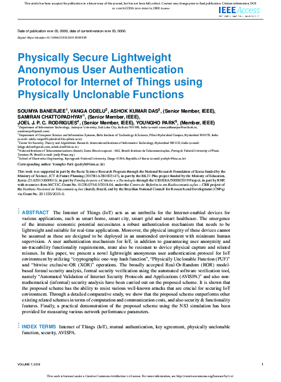 (PDF) Physically Secure Lightweight Anonymous User Authentication ...