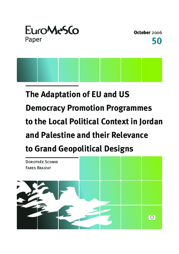 (PDF) The Adaptation of EU and US Democracy Promotion Programmes to the ...