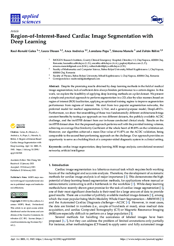 (PDF) Region-of-Interest-Based Cardiac Image Segmentation with Deep ...