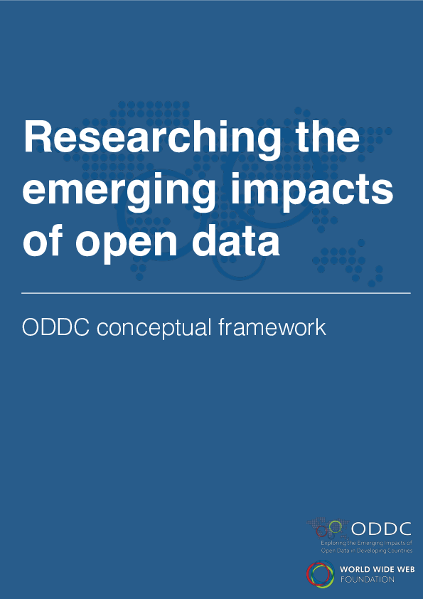 (PDF) Researching the emerging impacts of open data - ODDC conceptual ...