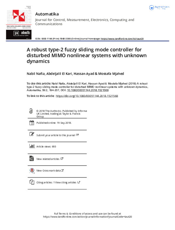 (PDF) A robust type-2 fuzzy sliding mode controller for disturbed MIMO ...