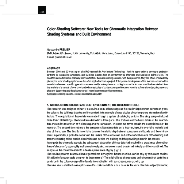 (PDF) Color-Shading Software: New Tools for Chromatic Integration ...