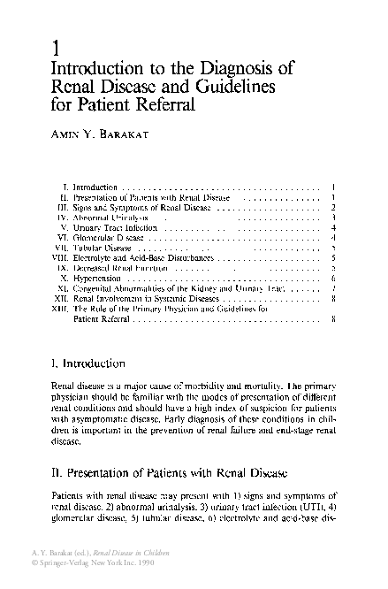 (PDF) Introduction to the Diagnosis of Renal Disease and Guidelines for ...