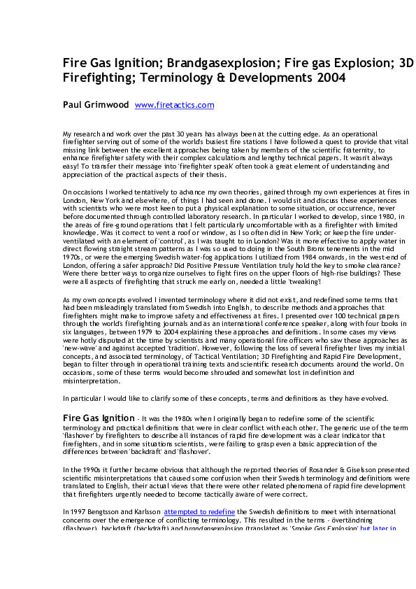 (PDF) Fire Gas Ignition; Brandgasexplosion; Fire gas Explosion; 3D