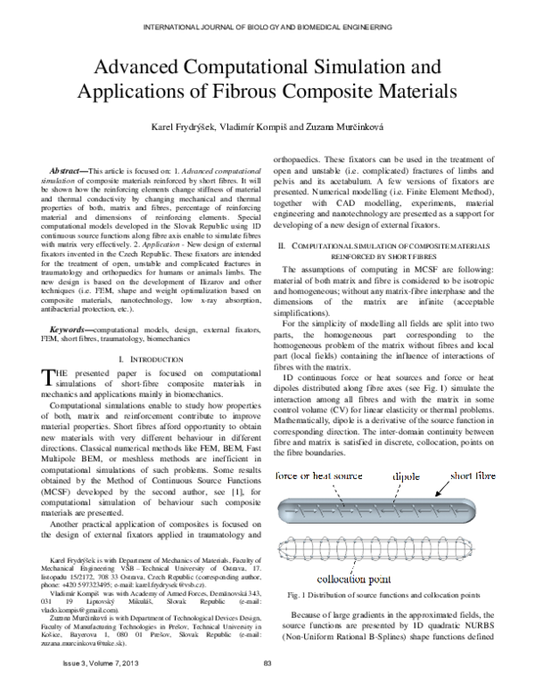 (PDF) Advanced Computational Simulation and Applications of Fibrous ...