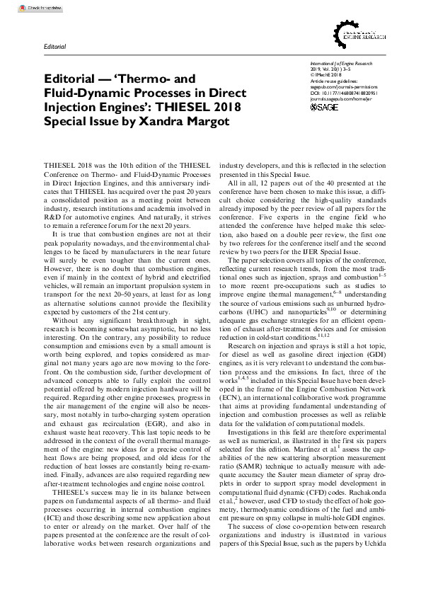 (PDF) Editorial Thermoand fluiddynamic processes in direct injection