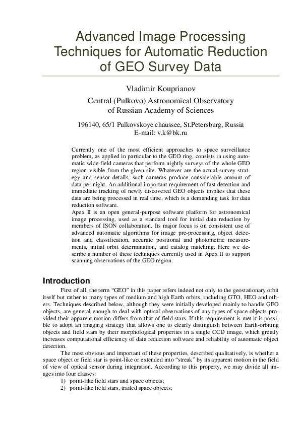 (PDF) Advanced Image Processing Techniques for Automatic Reduction of ...