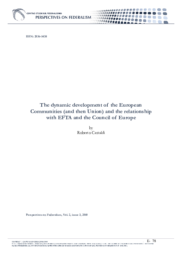 (PDF) The dynamic development of the European Communities (and then ...