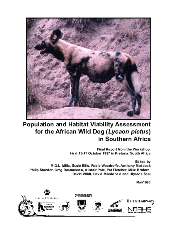 (PDF) Population and Habitat Viability Assessment for the African Wild ...